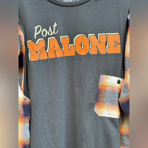Post Malone Handmade Upcycled Shirt - Free Size - Picture 3 of 4